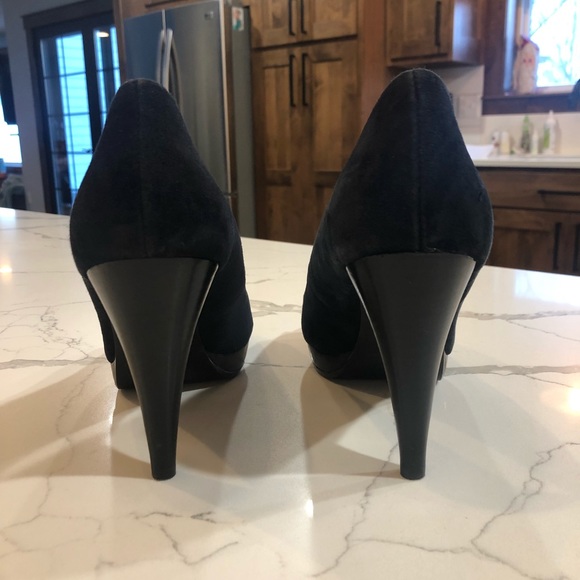 Style & Co Navy Open-Toe High Heel - Picture 4 of 7